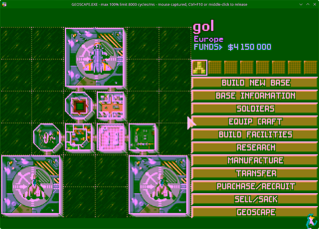 Pictured - X-COM in DOSBOX Staging on Fedora KDE 44 Pictured - X-COM in DOSBOX Staging on Fedora KDE 44