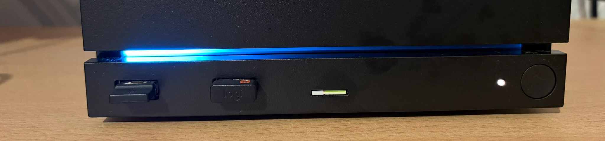 Steam Machine LED Strip, partly lit blue for my current download progress Steam Machine LED Strip, partly lit blue for my current download progress