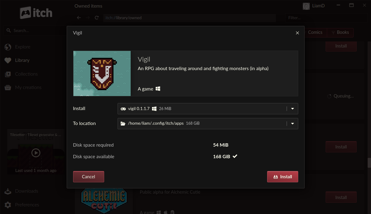 The itch desktop client is now available on the Epic Games Store