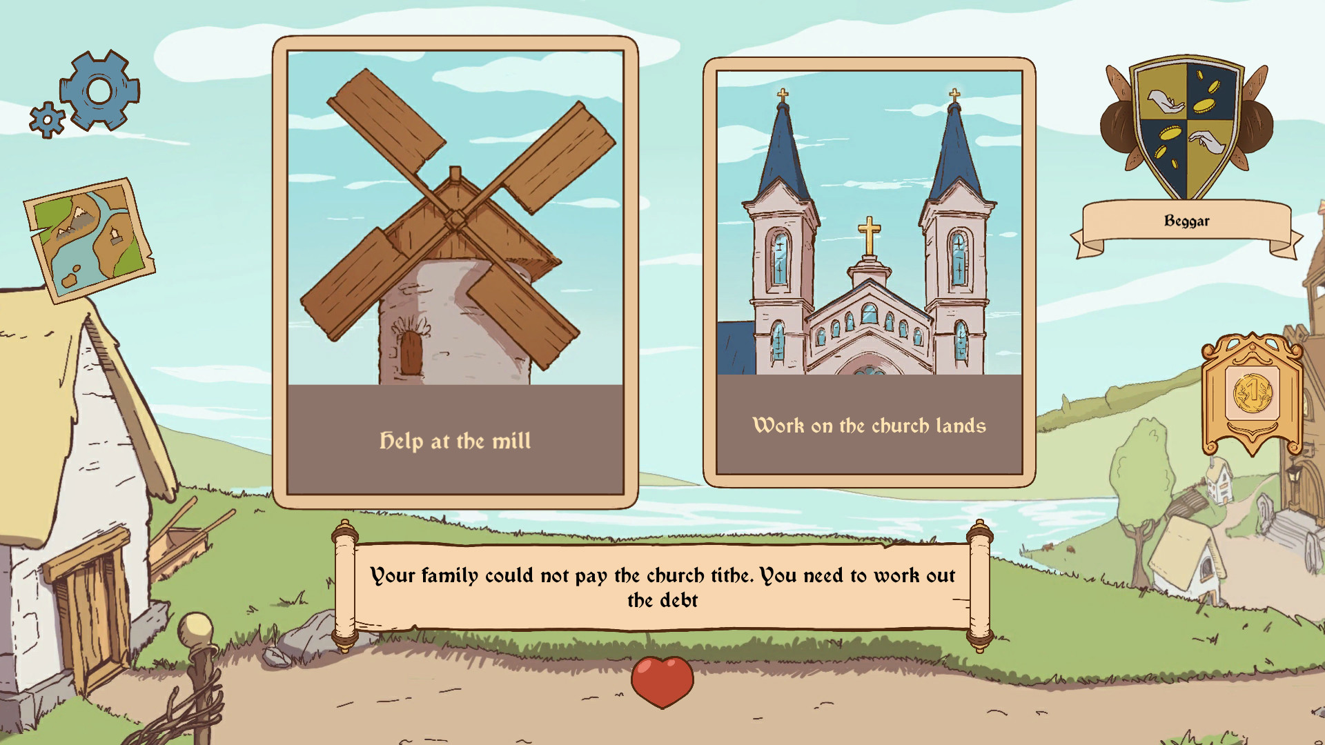 the-choice-of-life-middle-ages-is-a-silly-and-short-choice-based-adventure-gamingonlinux