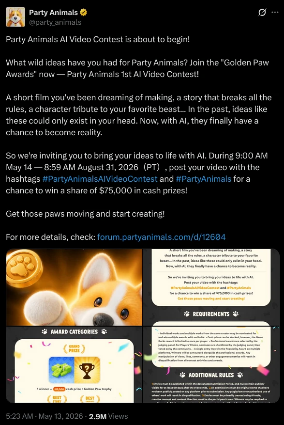 Party Animals AI Video Contest is about to begin! What wild ideas have you had for Party Animals? Join the