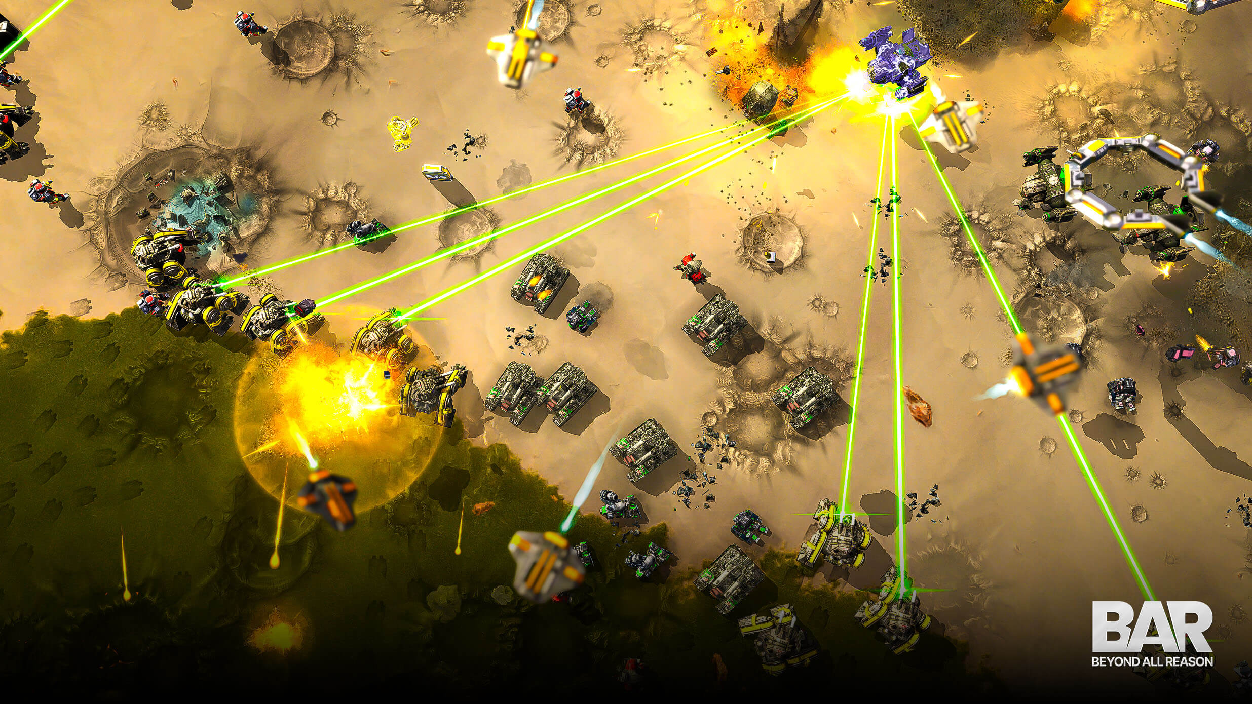 Beyond All Reason battle screenshot Beyond All Reason battle screenshot