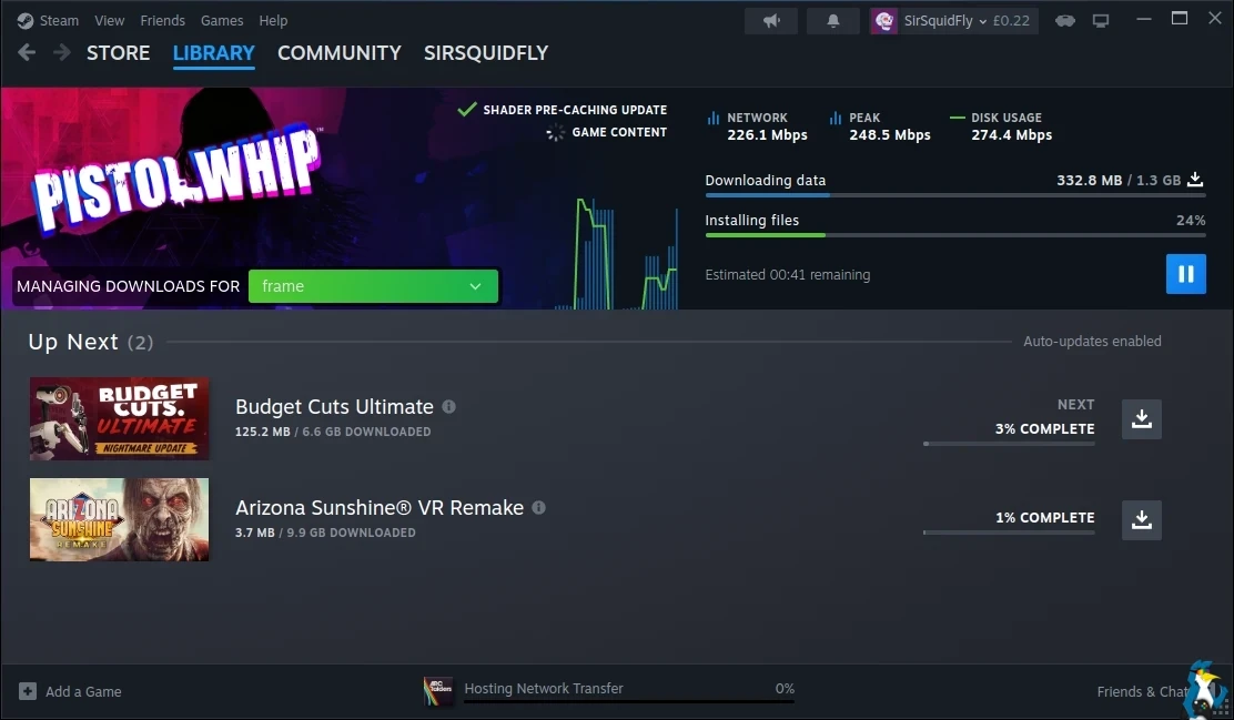 Managing Steam Frame downloads from Desktop Linux Managing Steam Frame downloads from Desktop Linux