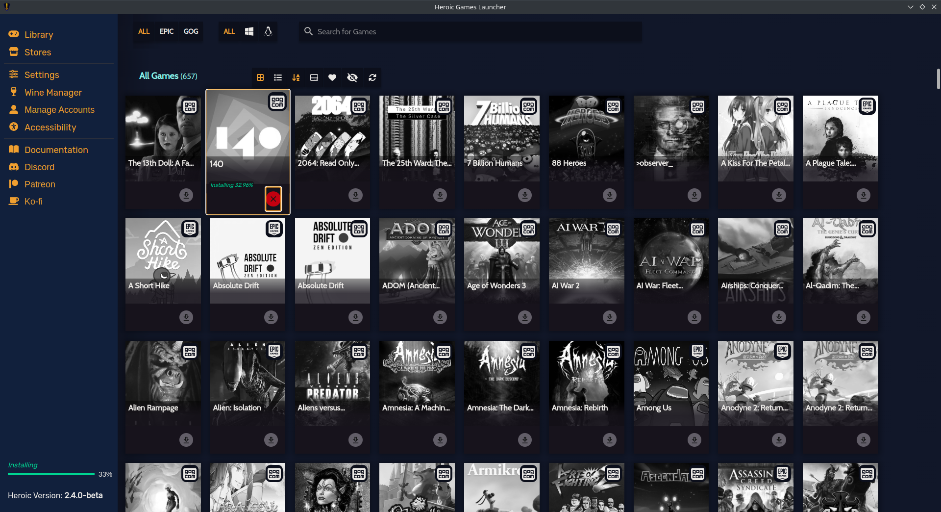 Access your Prime Gaming library on Linux with the Nile