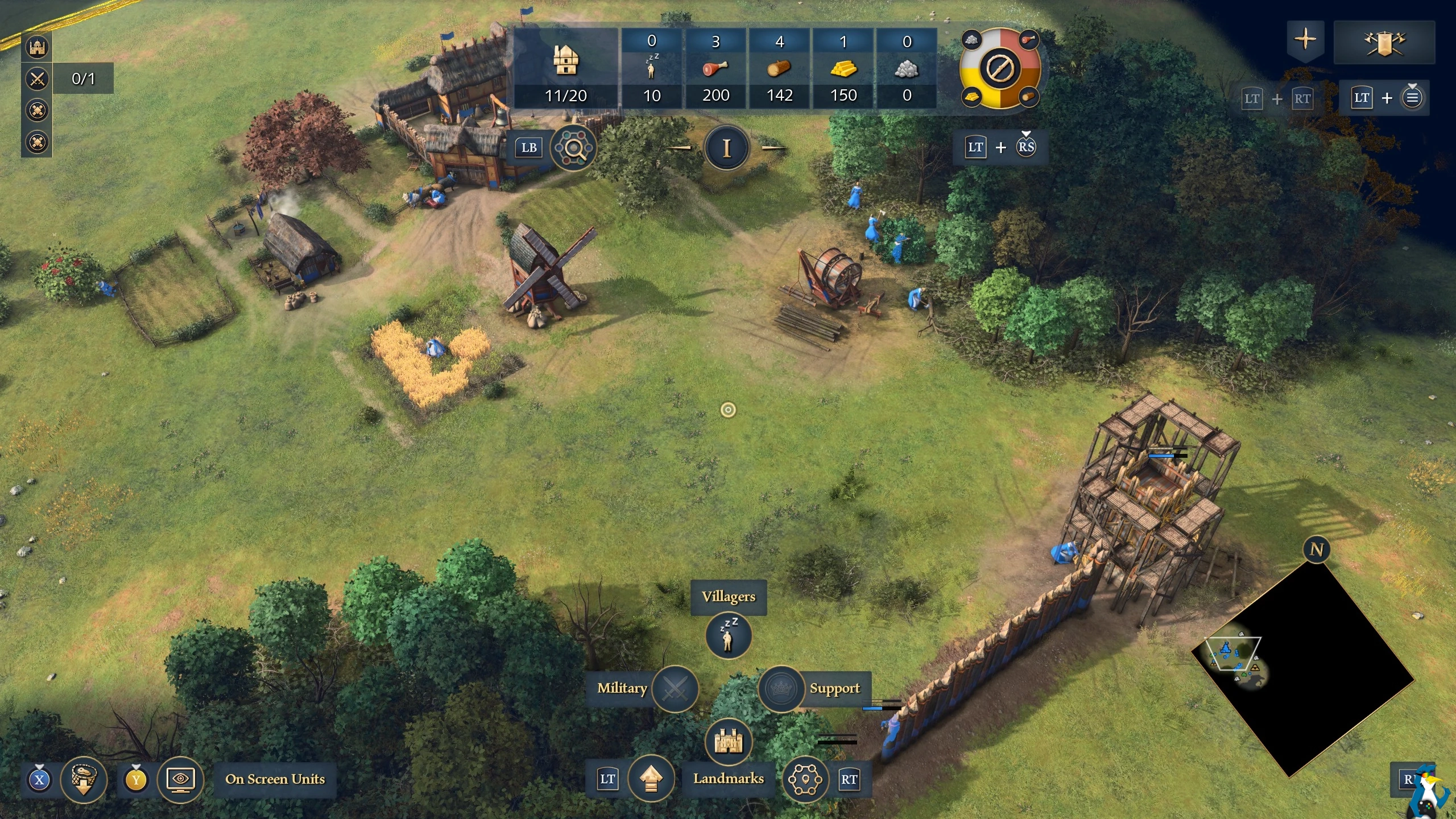 Age of Empires IV: Anniversary Edition on Fedora KDE with the controller UI Age of Empires IV: Anniversary Edition on Fedora KDE with the controller UI