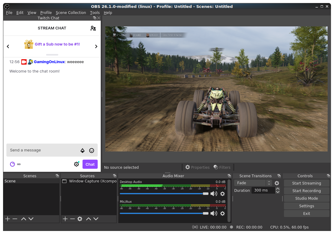 obs studio linux browser source