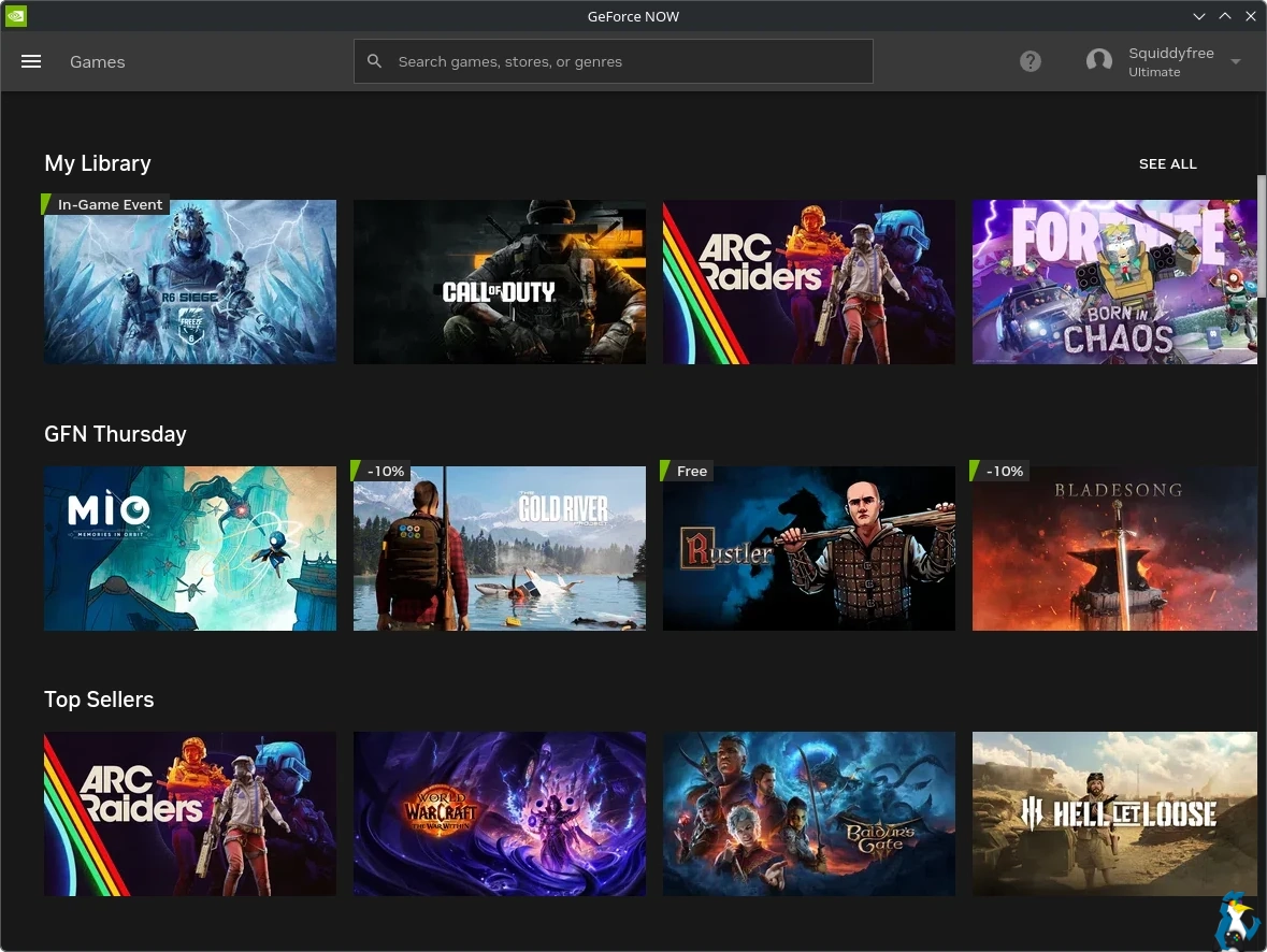 GeForce Now App on Linux