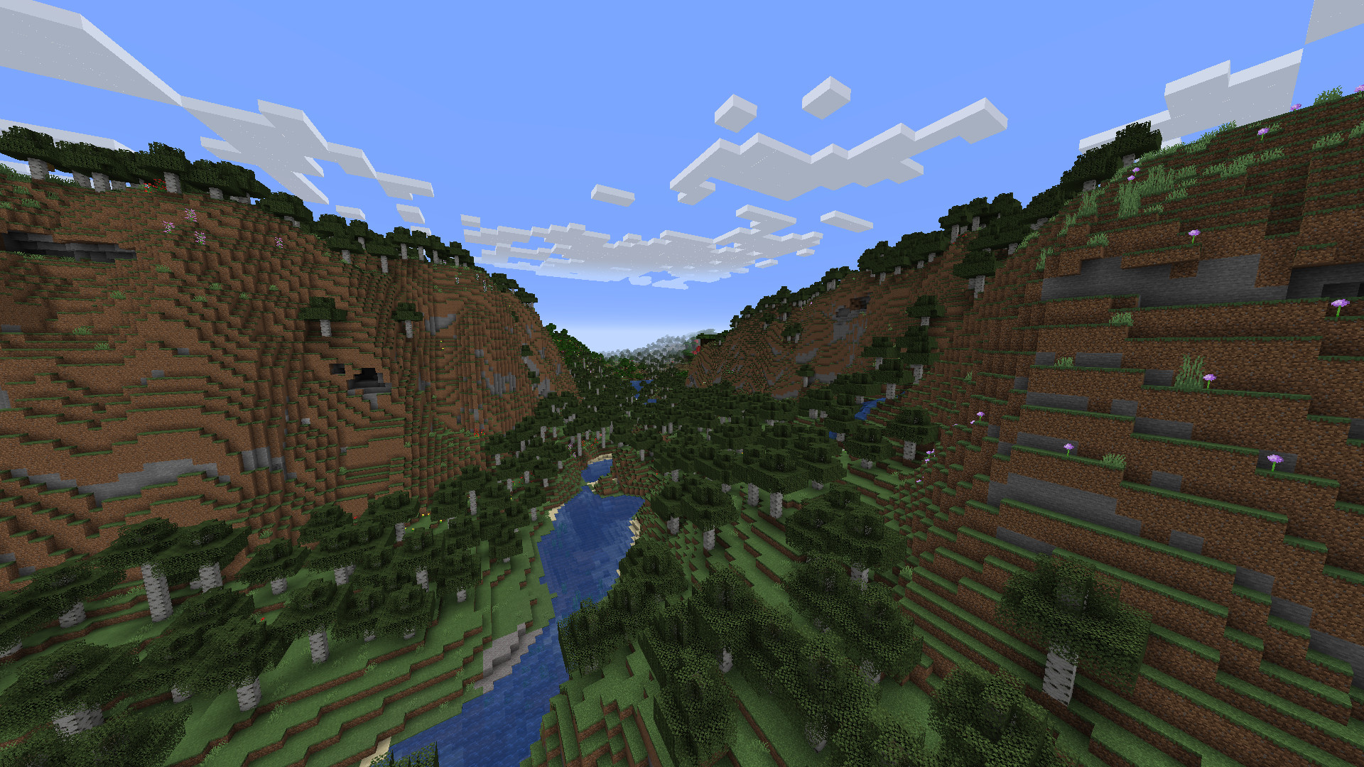 minecraft blowing up a mountain