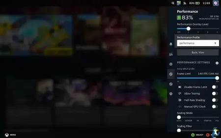Pictured - Bazzite Linux 44 on my Legion Go