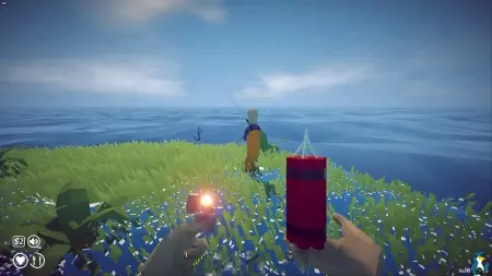 Holding some dynamite to blow up some fishies